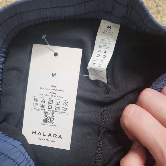 💚HP💚NWT HALARA HW Drawstring Side Pocket 2-in-1 Curved Hem Mini Golf Skirt - Picture 7 of 13